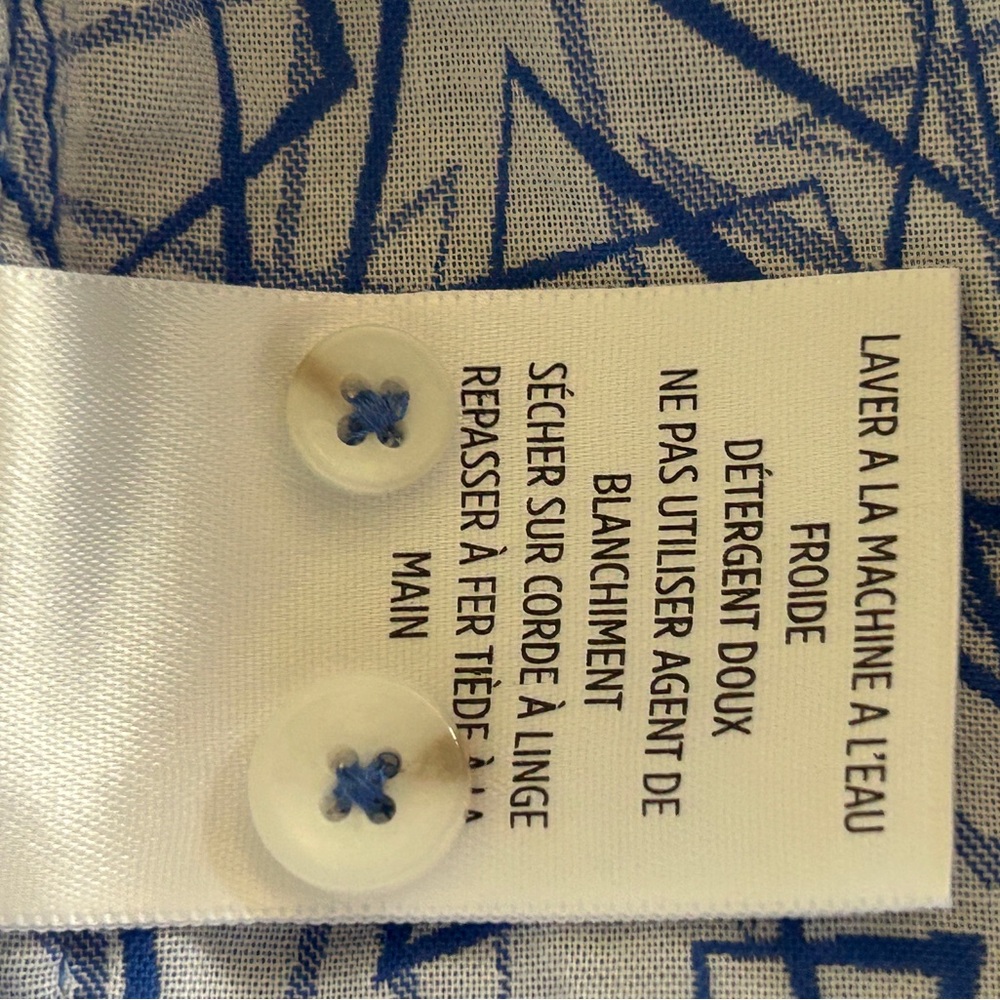 Robert Graham Blue and White Abstract Men's Shirt large - Picture 7 of 10